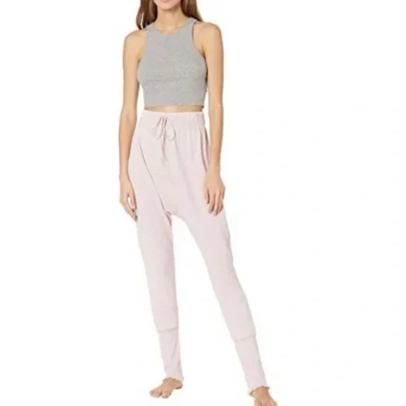 Free People Cozy All Day Drawstring Harem Jogger Leggings Daytime Fireworks - Picture 12 of 15